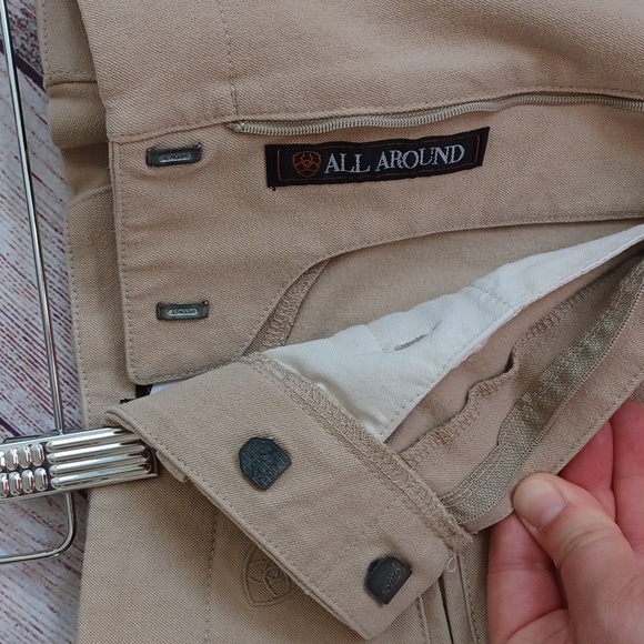 Ariat All Around breeches. Woman's 34L. Beige. - Picture 3 of 14
